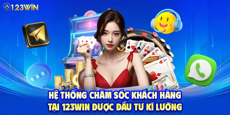 Hệ thống chăm sóc khách hàng tại 123WIN được đầu tư kĩ lưỡng
